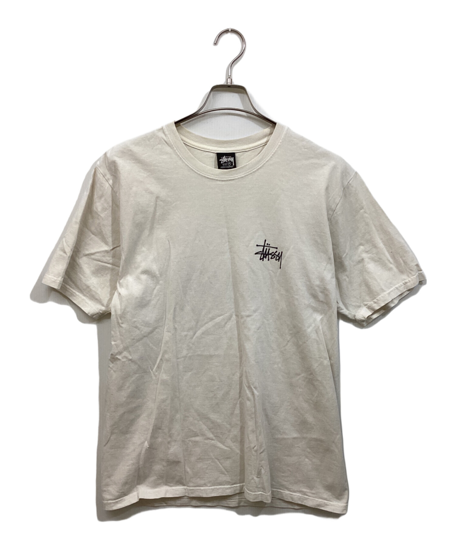 中古・古着通販】stussy (ステューシー) ロゴTシャツ ホワイト サイズ