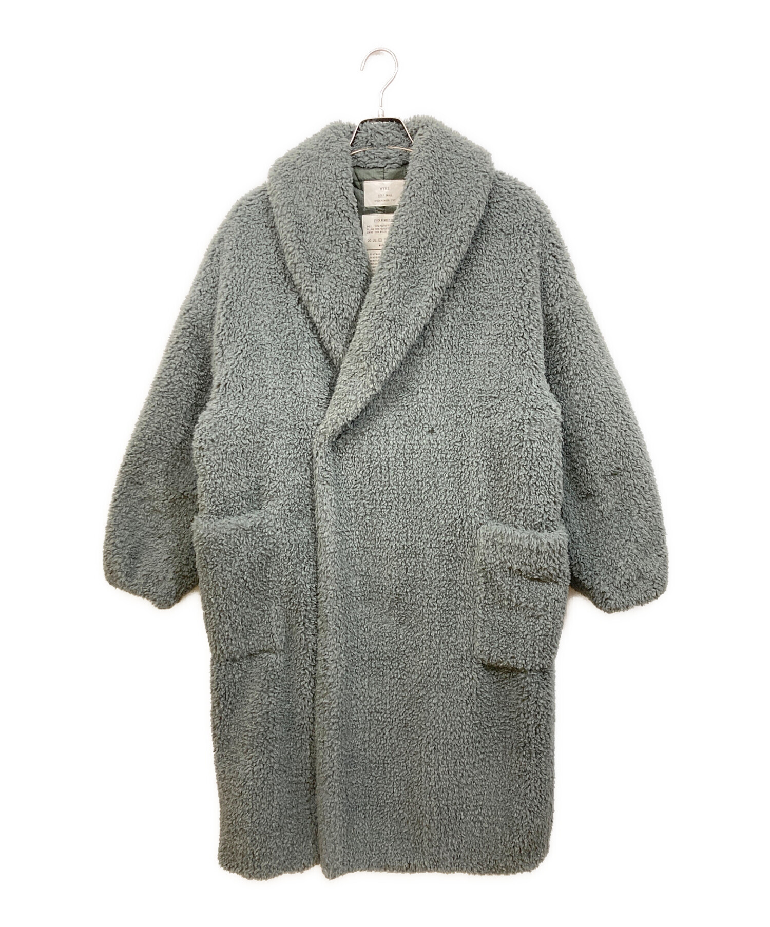 中古・古着通販】HYKE (ハイク) FAUX SHEARING MEDICAL COAT グレー