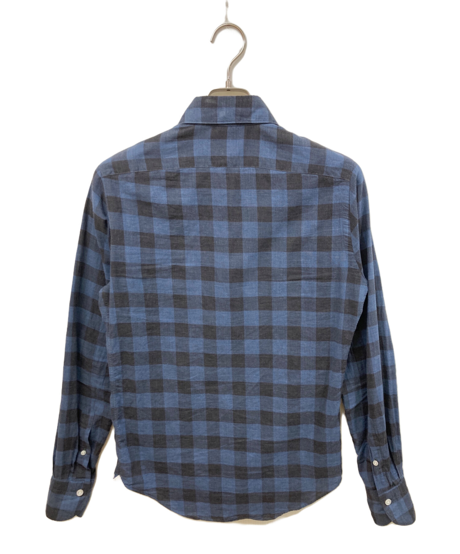 中古・古着通販】finamore (フィナモレ) コットンシャツ ネイビー