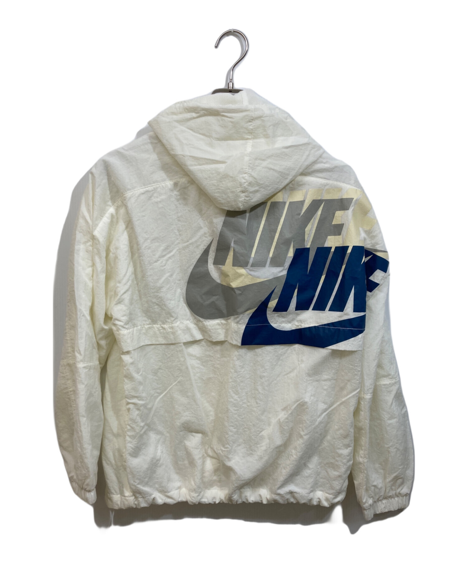 中古・古着通販】NIKE (ナイキ) ナイロンジャケット ホワイト サイズ 