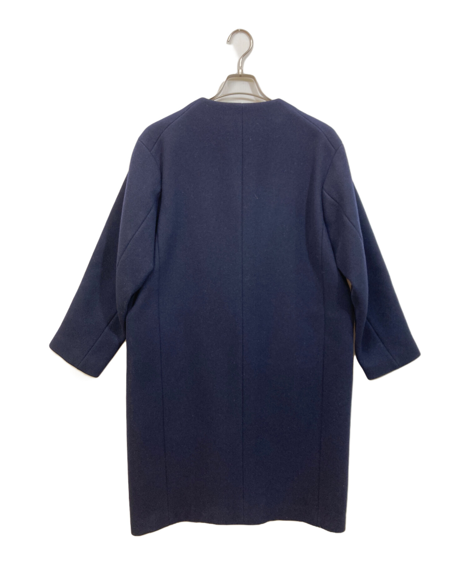 中古・古着通販】YLEVE (イレーヴ) メルトンウールノーカラーコート