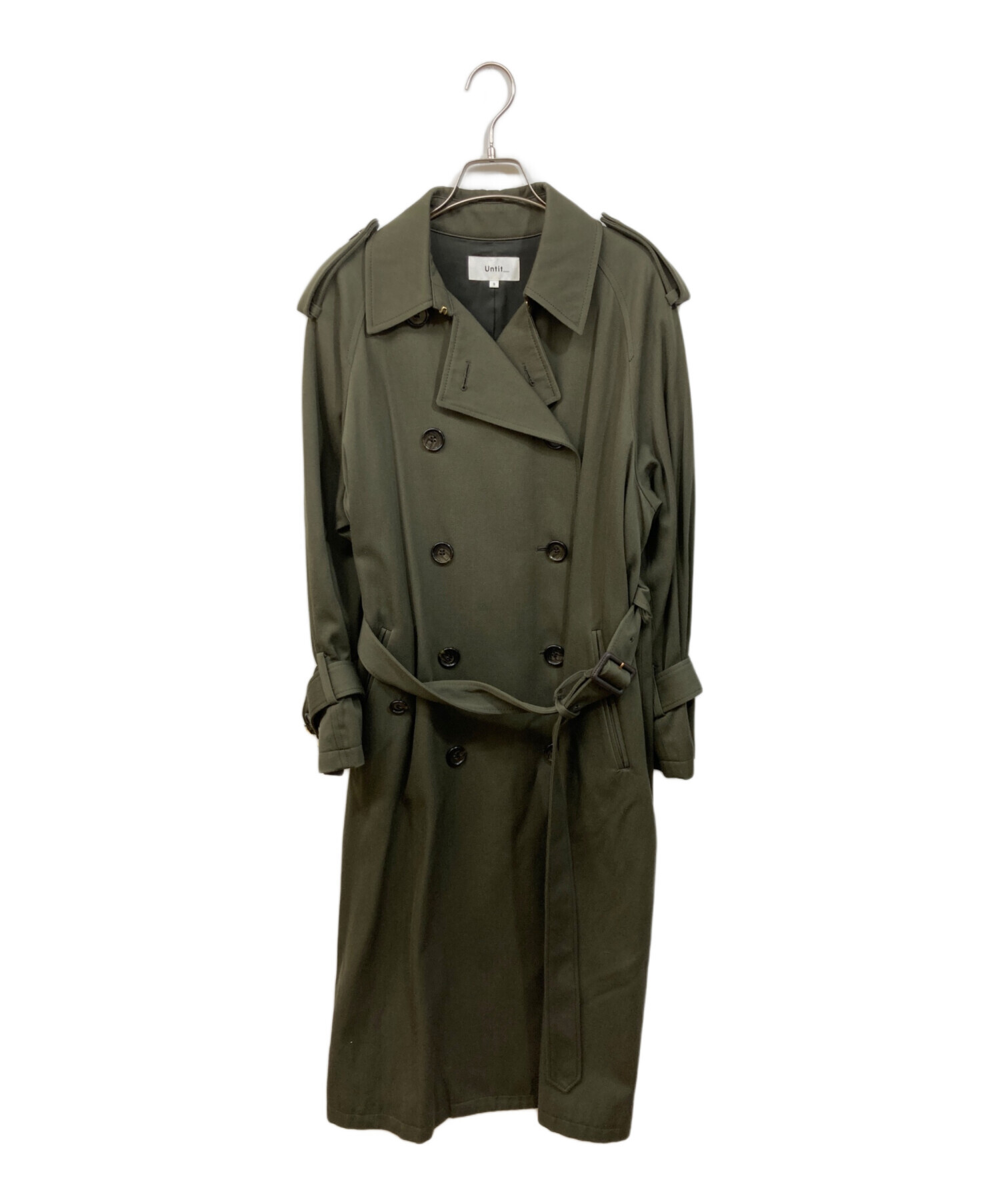 中古・古着通販】UNTITLED (アンタイトル) トレンチコート カーキ