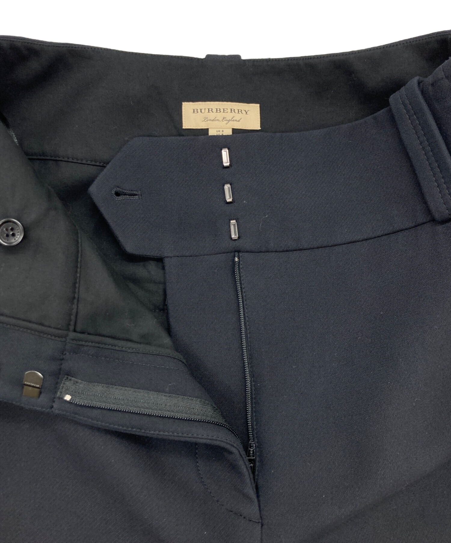 中古・古着通販】BURBERRY (バーバリー) ワイドパンツ ブラック サイズ