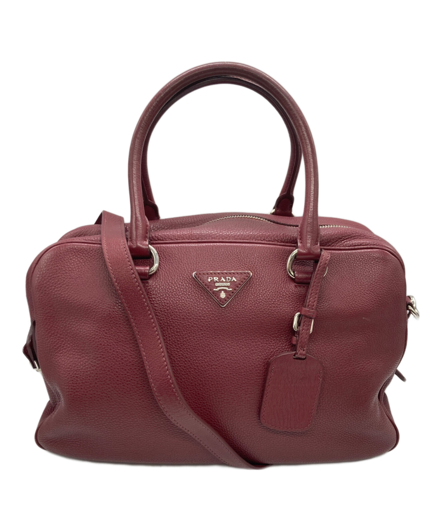 中古・古着通販】PRADA (プラダ) 2WAYショルダーバッグ ボルドー