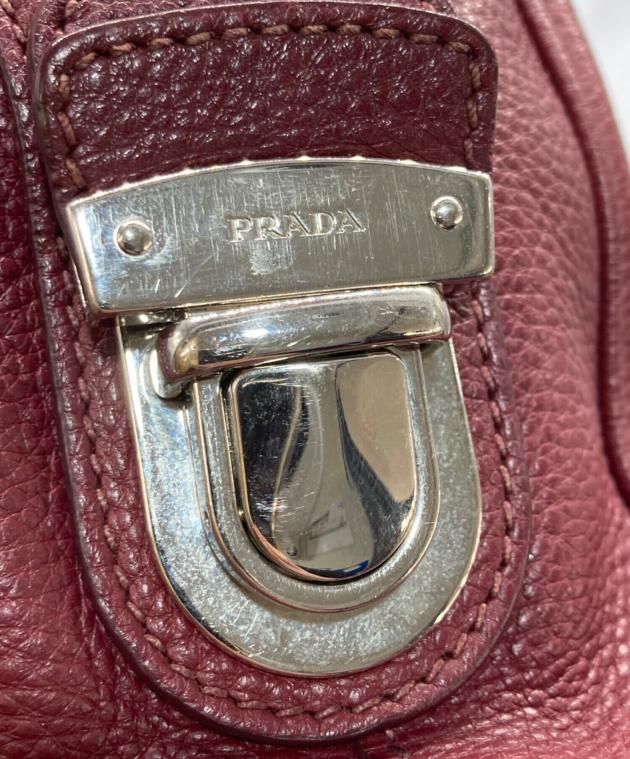 中古・古着通販】PRADA (プラダ) 2WAYショルダーバッグ ボルドー