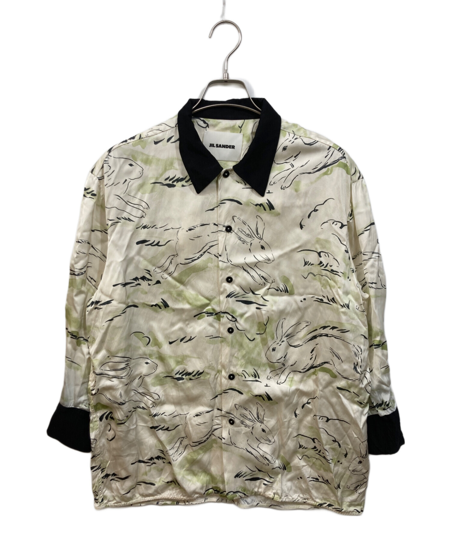 中古・古着通販】JIL SANDER (ジルサンダー) ラビット総柄ラペル切替 