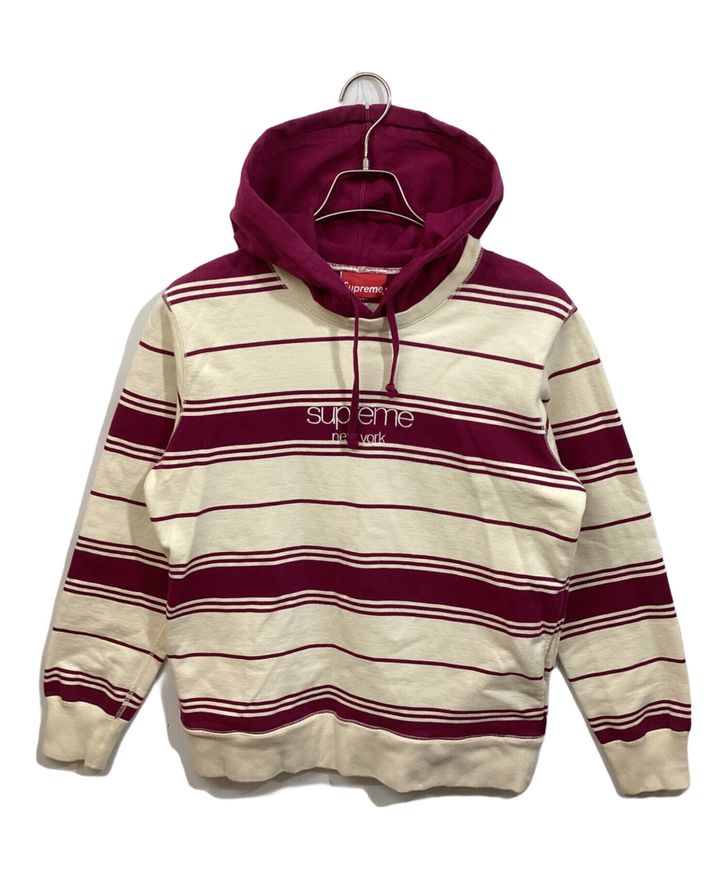 中古・古着通販】Supreme (シュプリーム) Striped Hooded Crewneck 