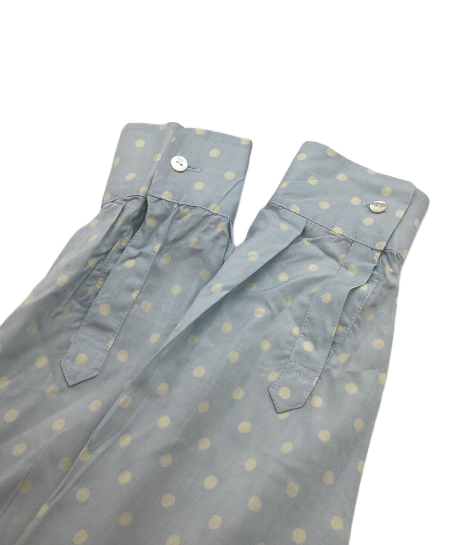 中古・古着通販】ZUCCA (ズッカ) ドット柄レーヨンワンピース スカイ