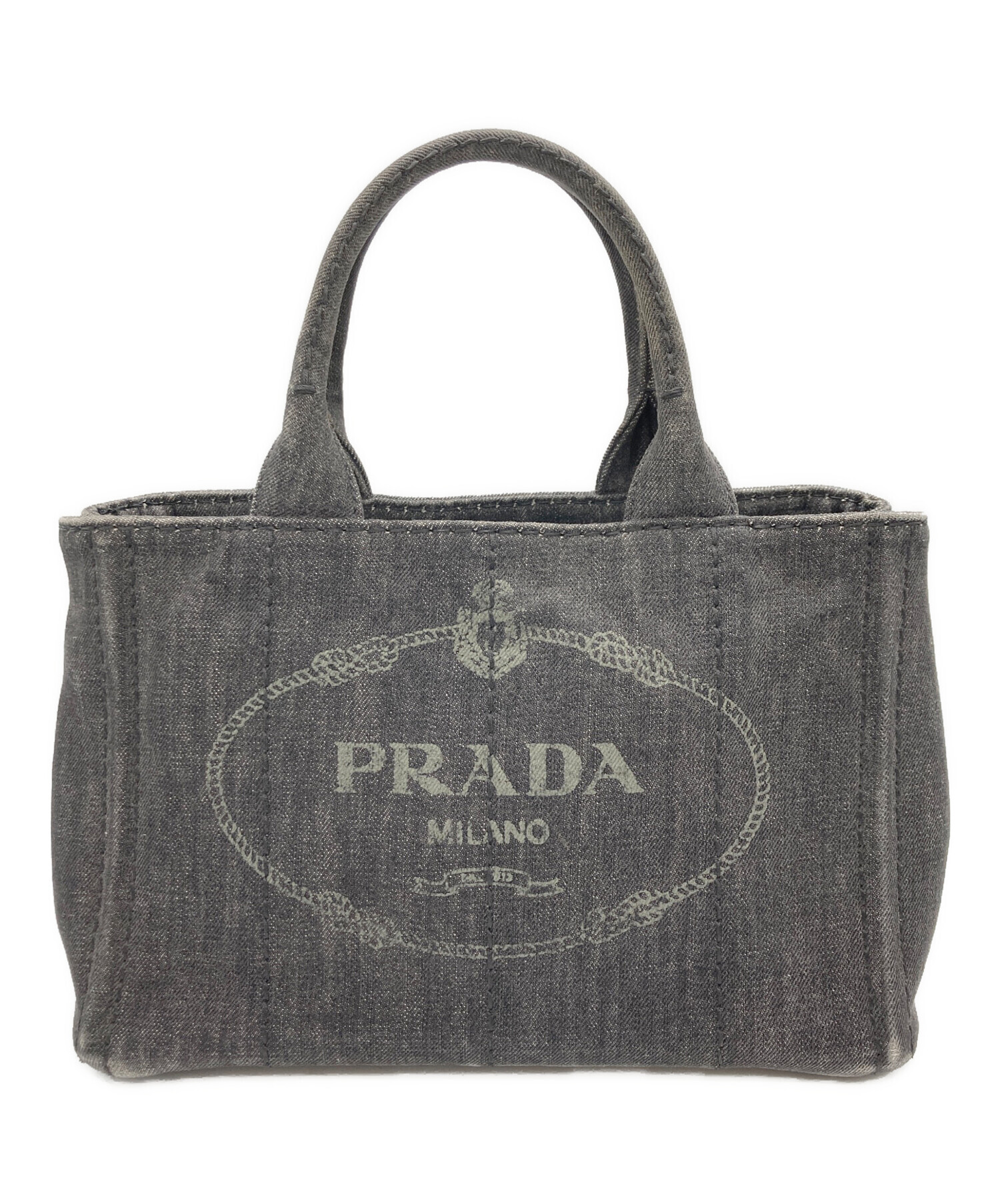 中古・古着通販】PRADA (プラダ) カナパ デニムトートバッグ