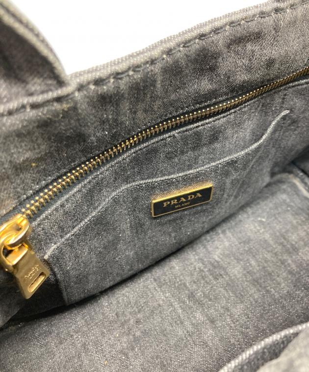 中古・古着通販】PRADA (プラダ) カナパ デニムトートバッグ
