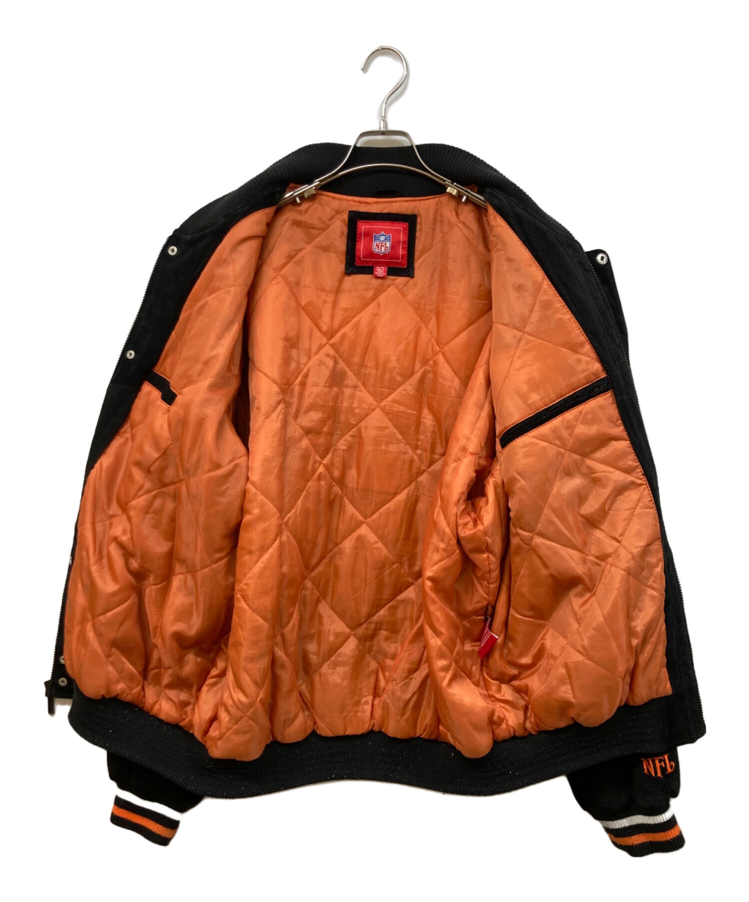 NFL公式ジャケット　Mサイズ　古着　スタジャン 中古・古着通販】NFL (エヌエフエル) スタジャン ブラック サイズ