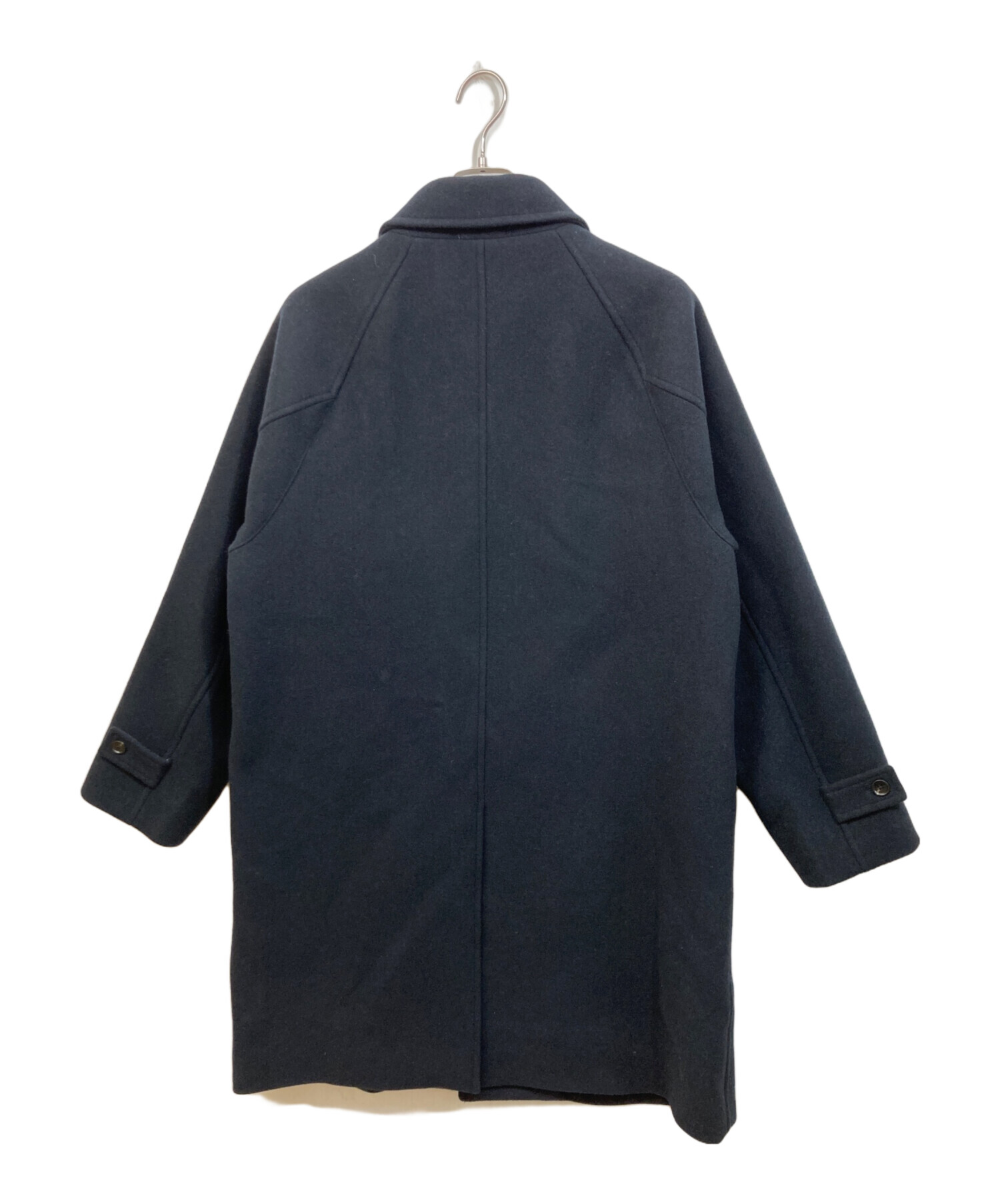 green label SENTDALE WOOL ネイビー ステンカラーコート green label