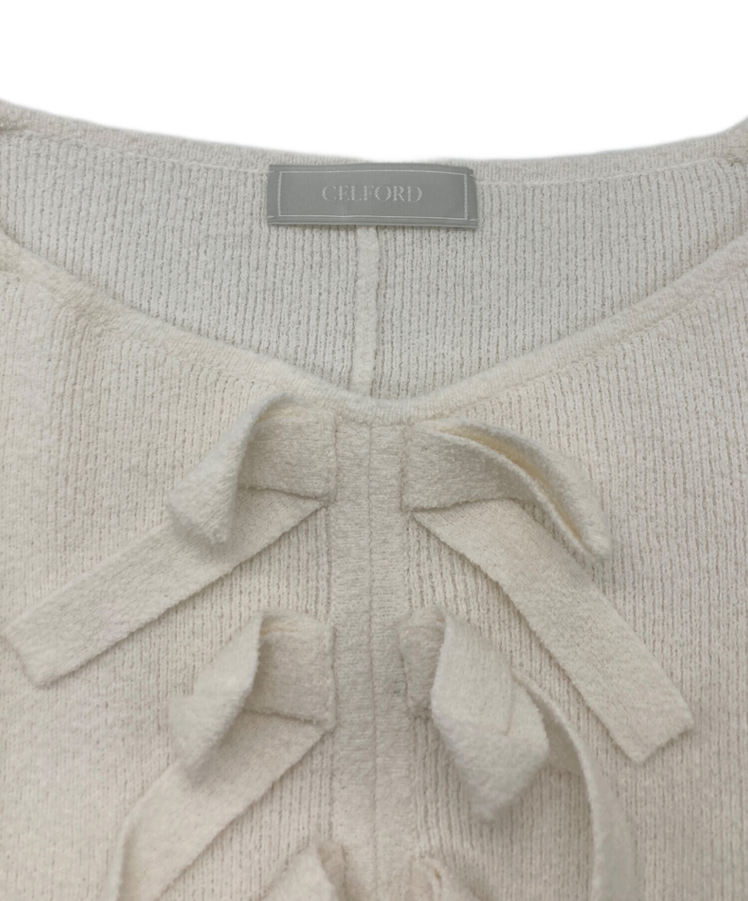 中古・古着通販】CELFORD (セルフォード) フロントリボンニット