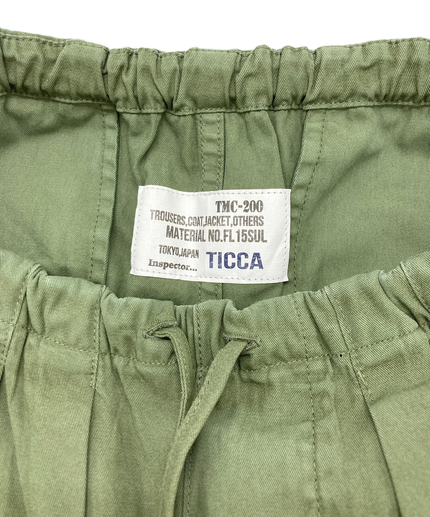中古・古着通販】ticca (ティッカ) カーゴパンツ カーキ サイズ:SIZE 2
