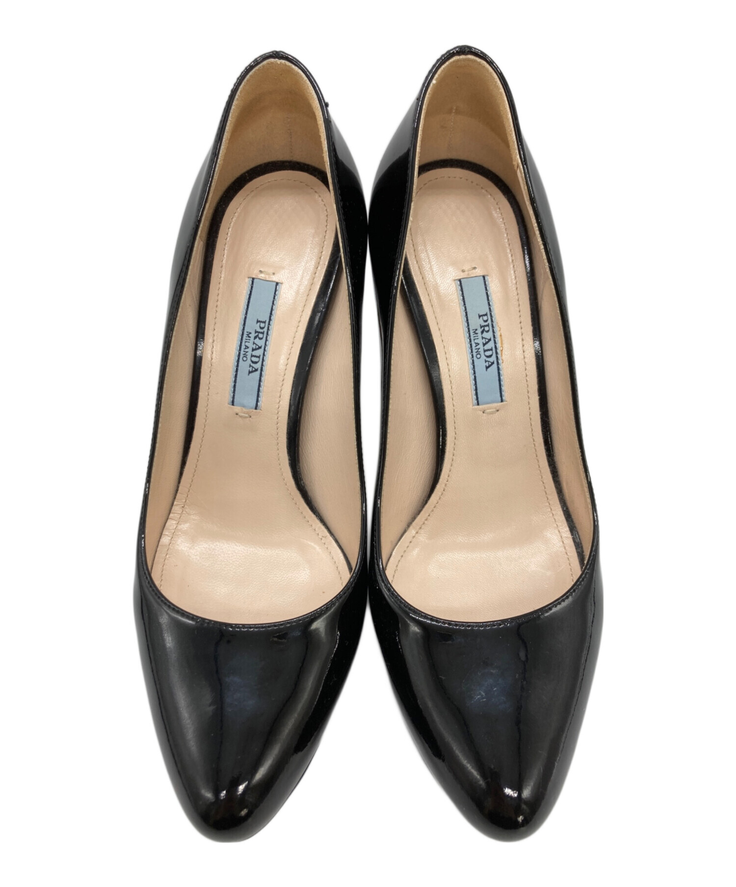 PRADAパンプス　値下げしました 中古・古着通販】PRADA (プラダ) エナメル ハイヒールパンプス