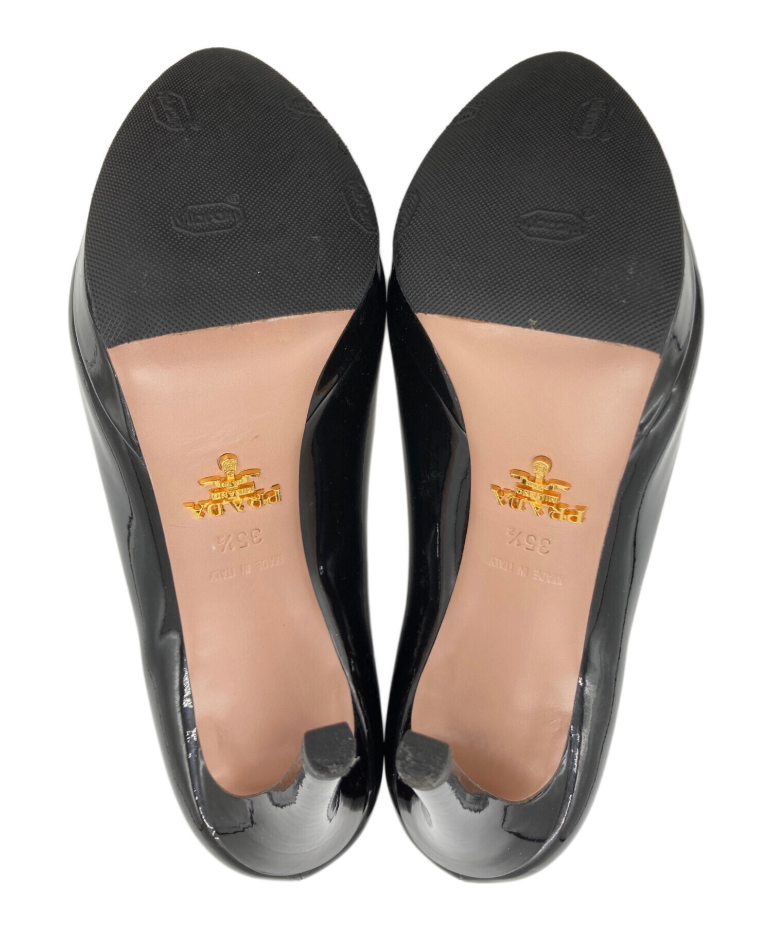 中古・古着通販】PRADA (プラダ) エナメル ハイヒールパンプス