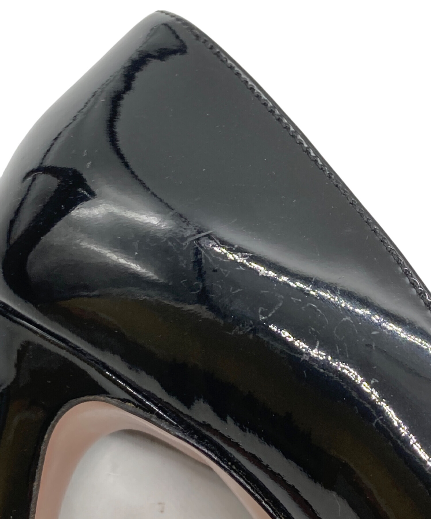 中古・古着通販】PRADA (プラダ) エナメル ハイヒールパンプス
