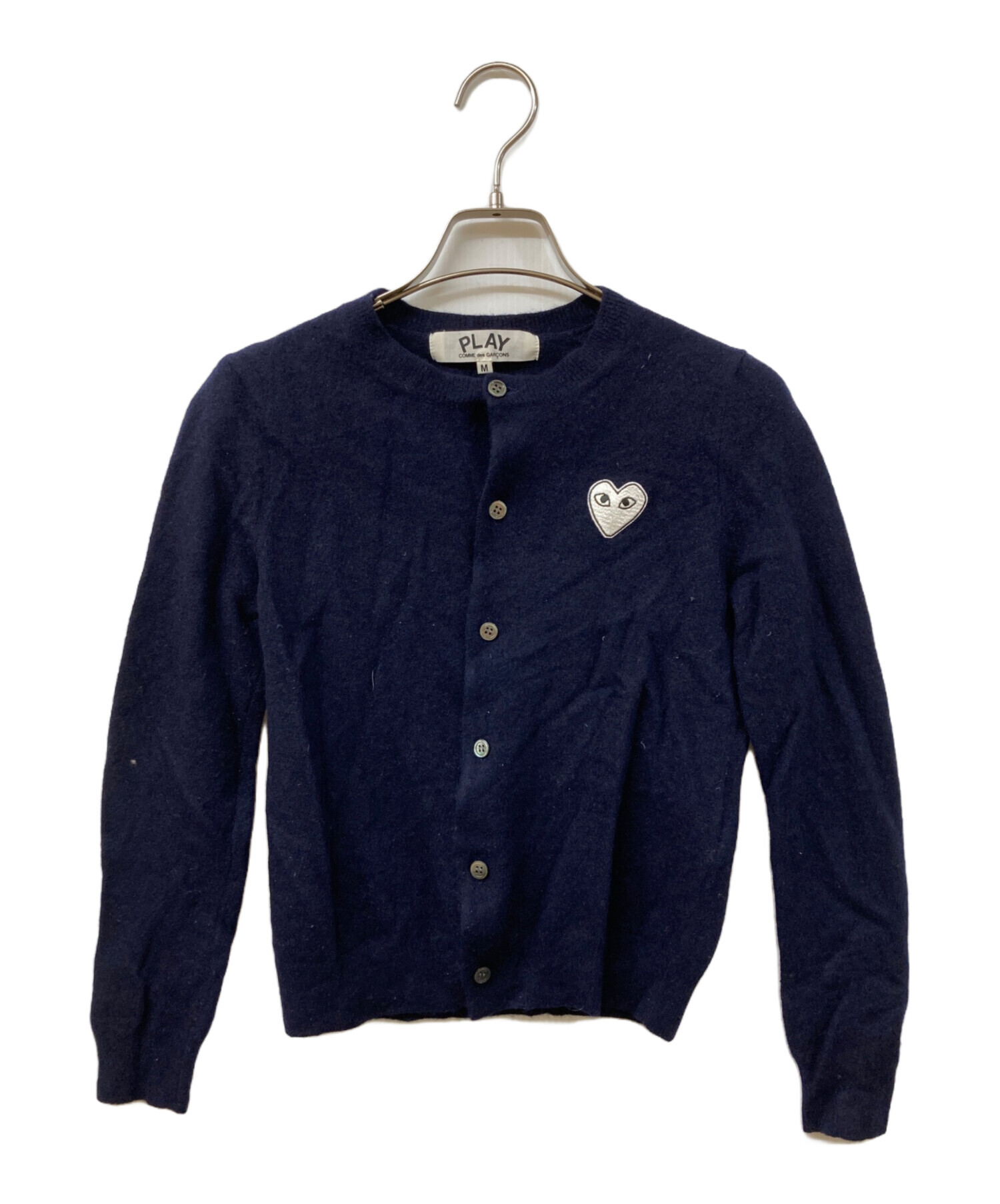 PLAY COMME des GARÇONS ネイビー カーディガン XS 中古・古着通販】PLAY COMME des GARCONS (プレイコムデギャルソン