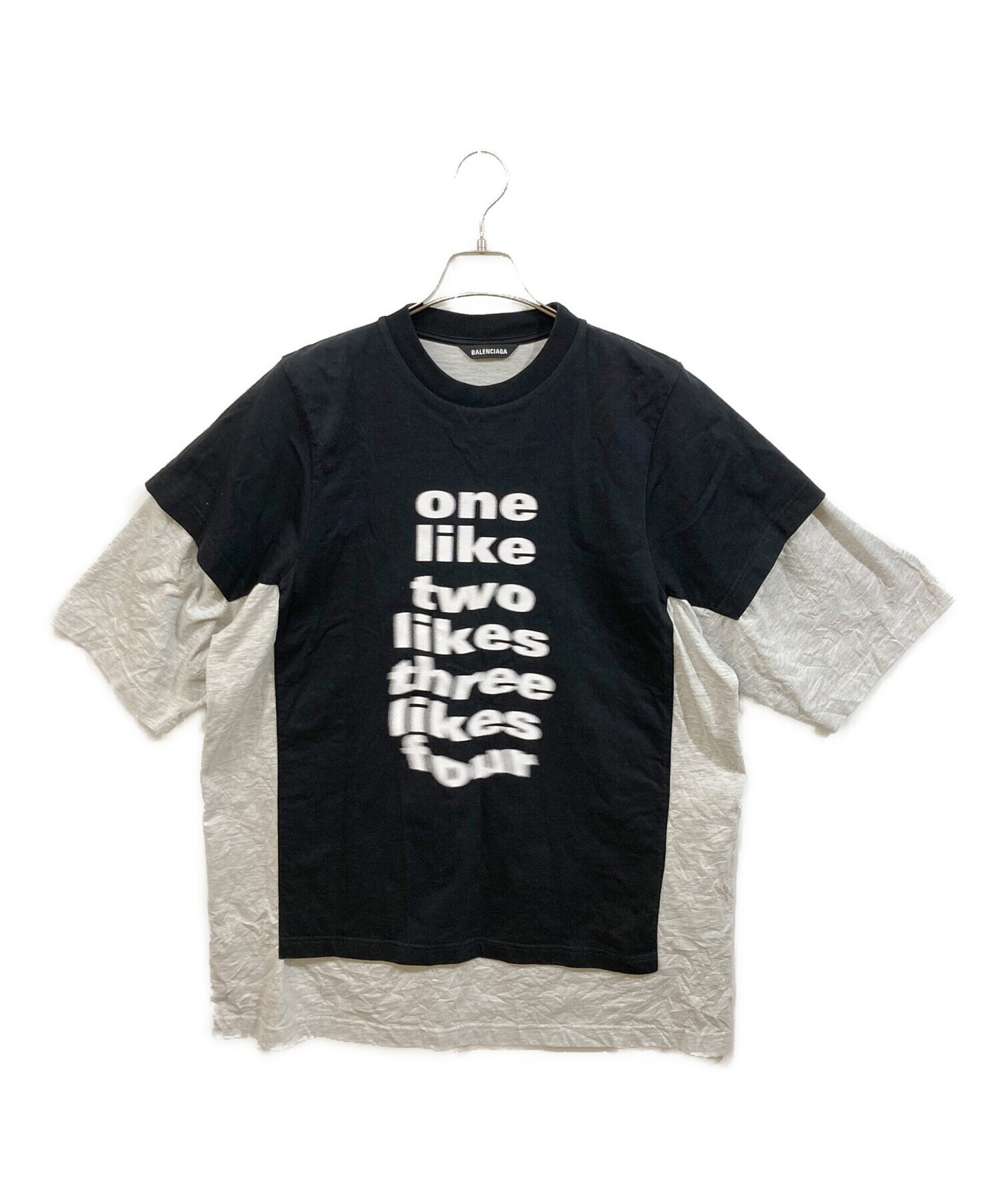 中古・古着通販】BALENCIAGA (バレンシアガ) ダブルレイヤードTシャツ