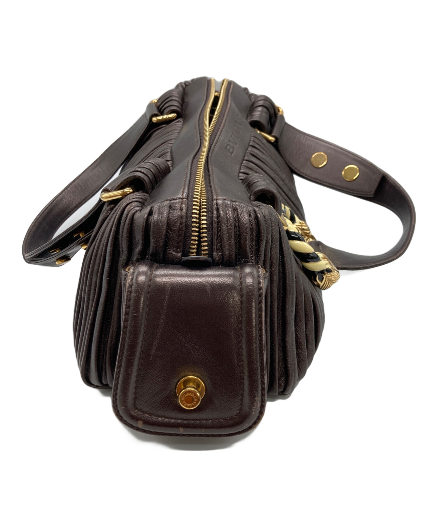 【使用感あり】BVLGARI レディース/メンズ ブラック ハンドバッグ 質屋かんてい局松前R56号店】でBVLGARI(ブルガリ)をお買取致しました