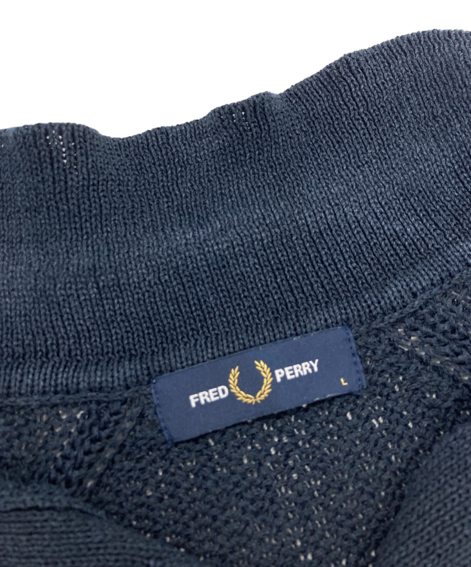 中古・古着通販】FRED PERRY (フレッドペリー) 和紙ニットポロシャツ 