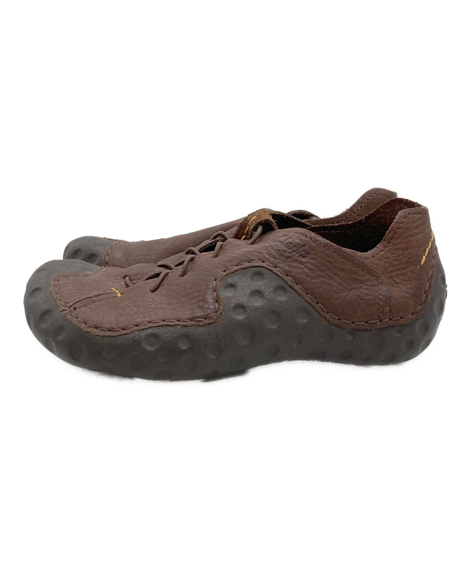 中古・古着通販】CLARKS (クラークス) スリッポン ブラウン サイズ 