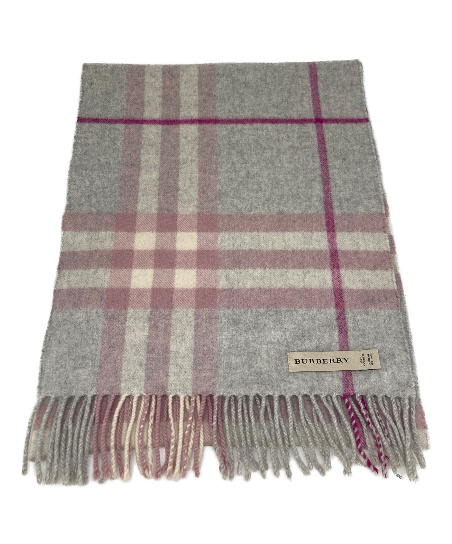 中古・古着通販】BURBERRY (バーバリー) カシミヤストール グレー