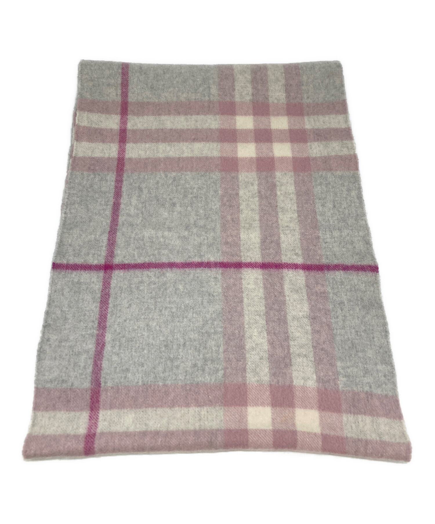 cake　BURBERRY カシミヤ１００% ストール　未使用品 中古・古着通販】BURBERRY (バーバリー) カシミヤストール グレー