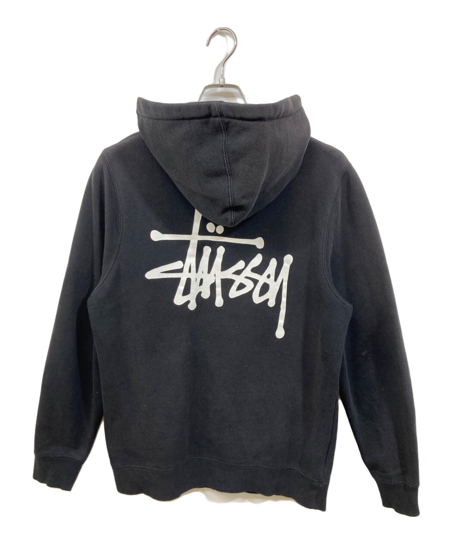 中古・古着通販】stussy (ステューシー) Basic Stussy Hoodie ブラック