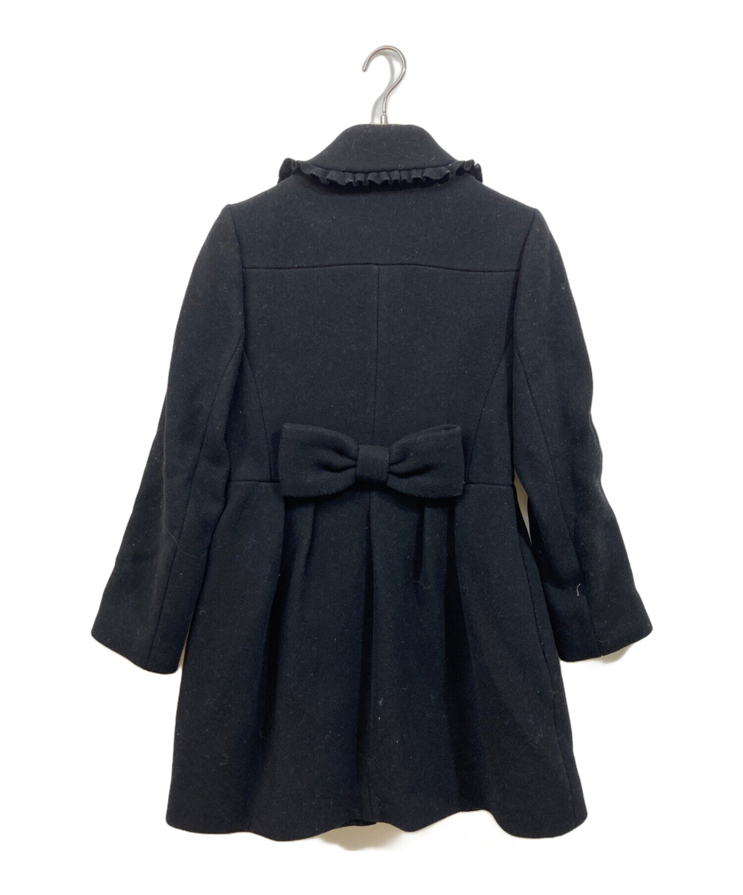 kate spade ネイビーウールコート 130 中古・古着通販】Kate Spade (ケイトスペード) フリルウールコート