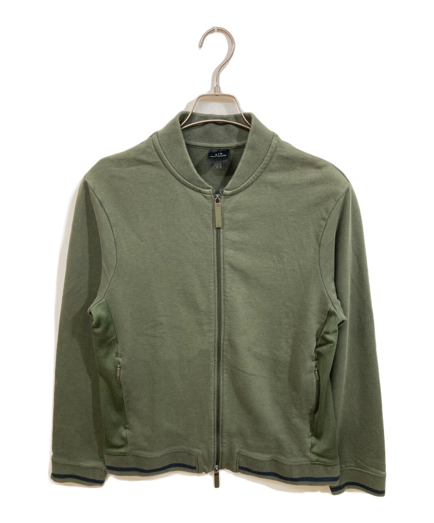 ARMANI EXCHANGE アルマーニ エクスチェンジ ナイロン ジップジャケット S ライトグリーン レディース 古着 中古 USED 中古・古着通販】ARMANI EXCHANGE (アルマーニ エクスチェンジ