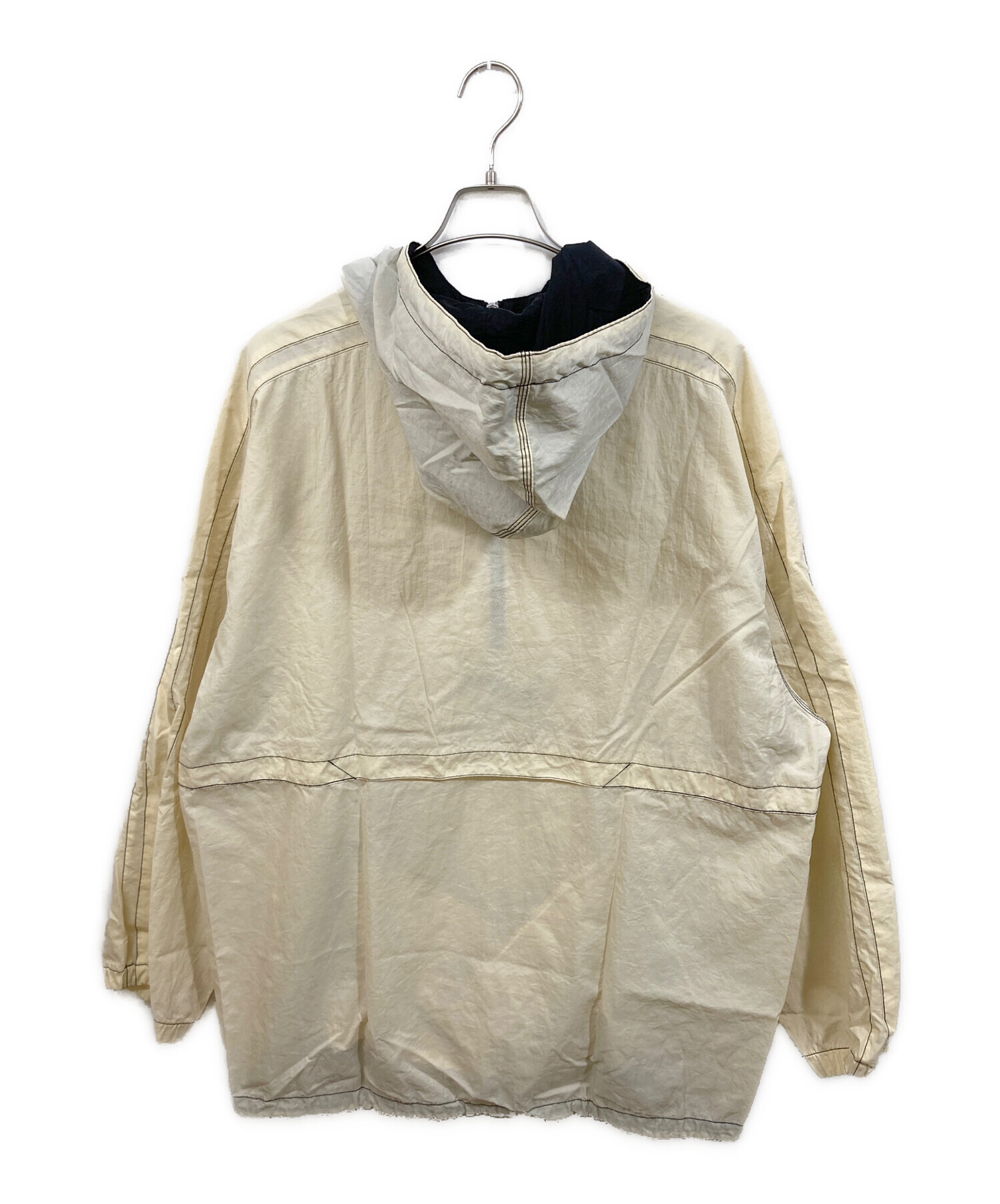 中古・古着通販】NIKE (ナイキ) Logo Nylon Anorak Parka アイボリー 