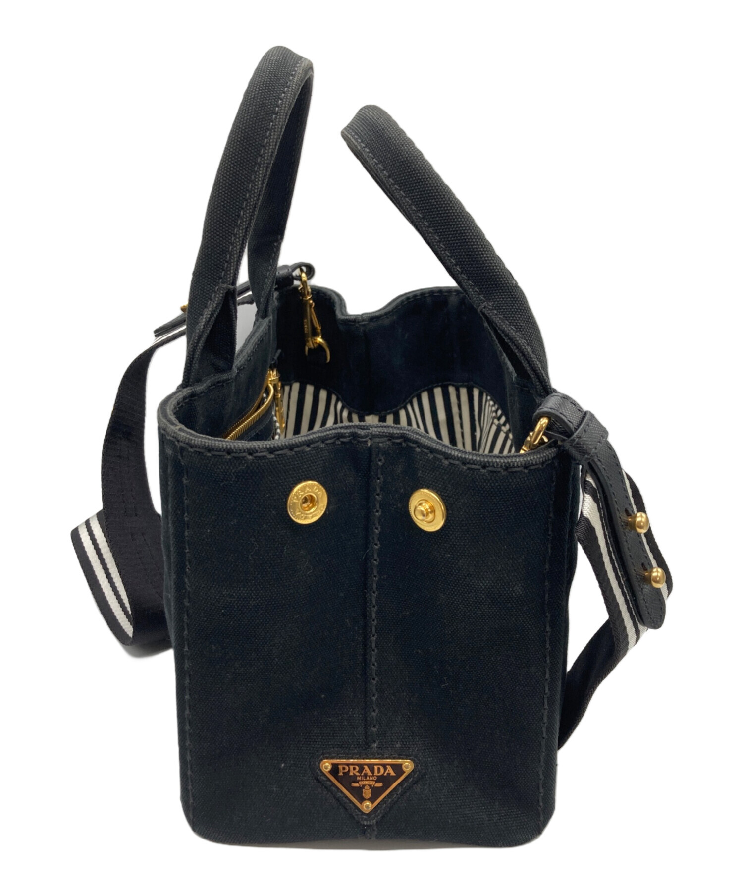 中古・古着通販】PRADA (プラダ) CANAPAショルダーバッグ NERO