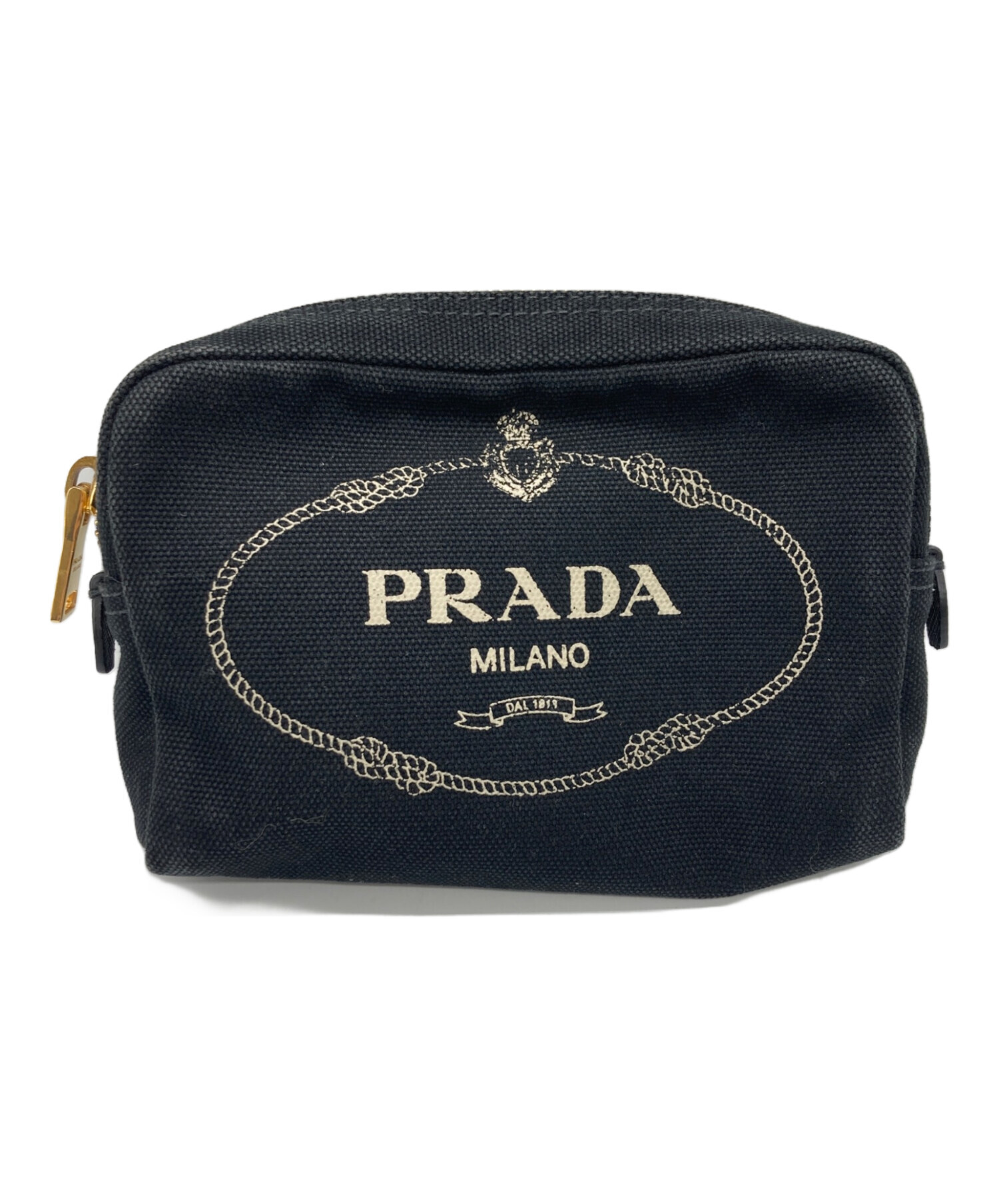 中古・古着通販】PRADA (プラダ) CANAPAマルチポーチ NERO｜ブランド 