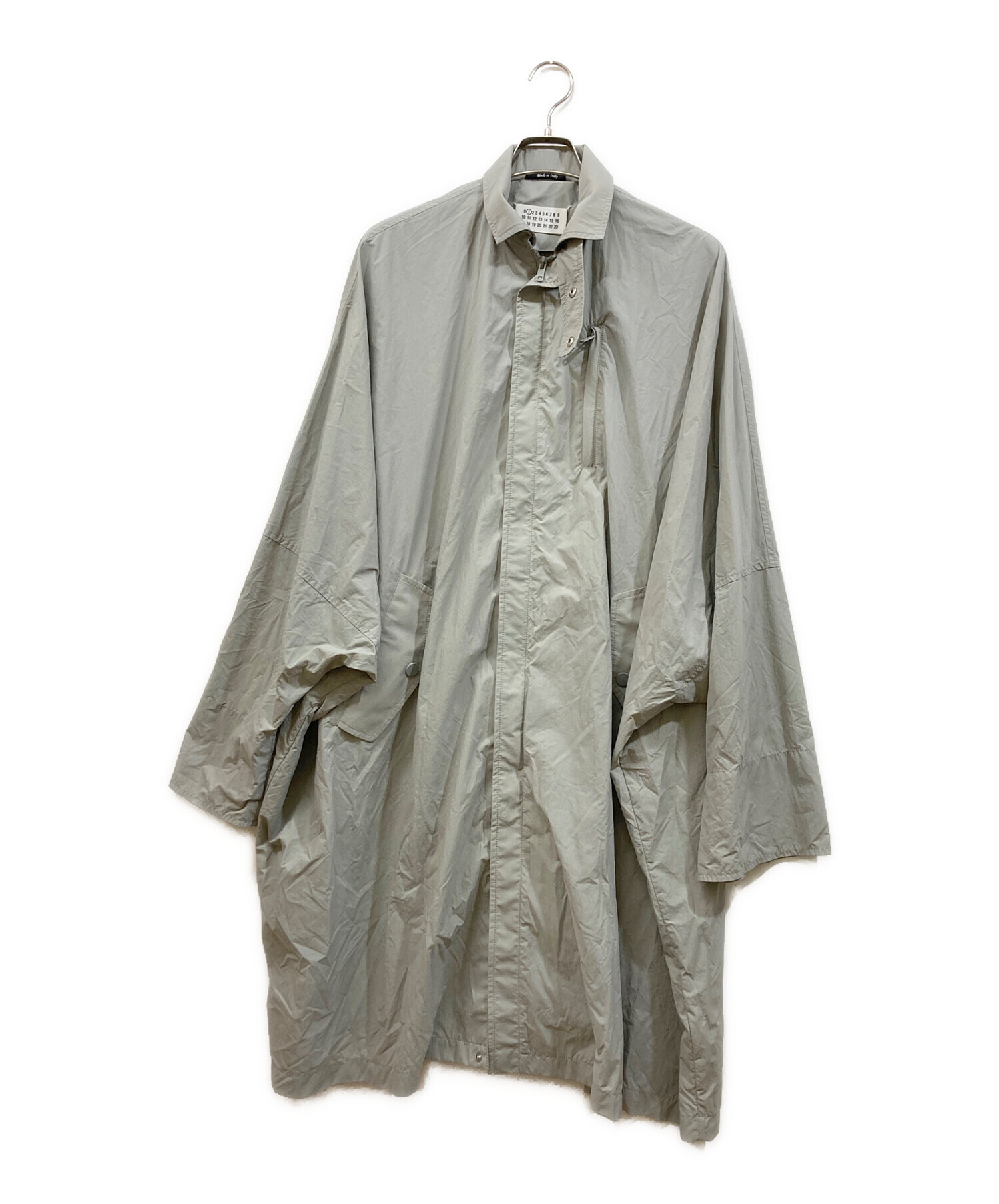 Maison Margiela ① ナイロントレンチコート XS グレー 中古・古着通販】Maison Margiela (メゾンマルジェラ) ナイロン