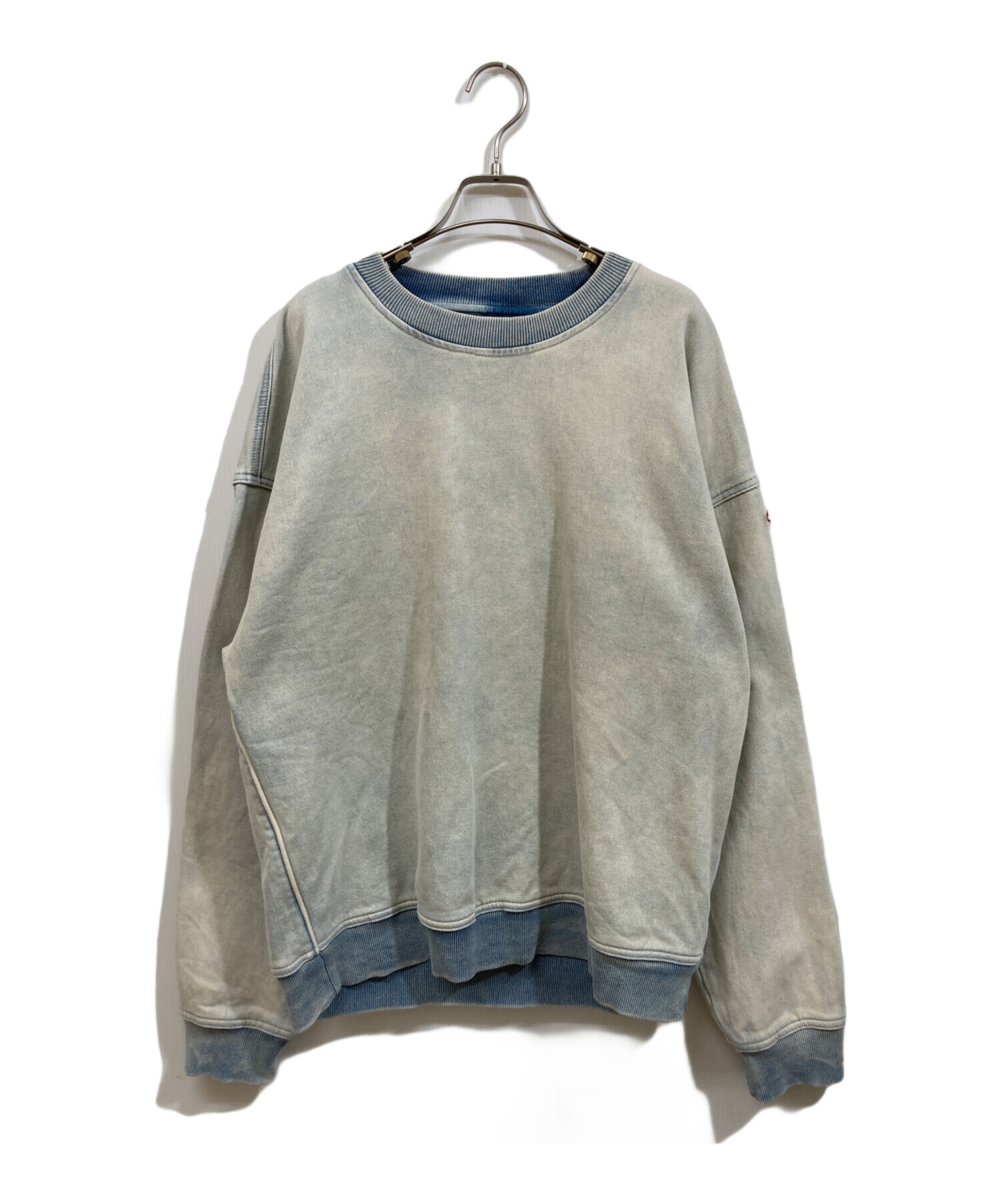 DIESEL D-KRIB TRACK スウェットシャツ レザーコーティング 中古・古着通販】DIESEL (ディーゼル) D-Krib Track Sweatshirt