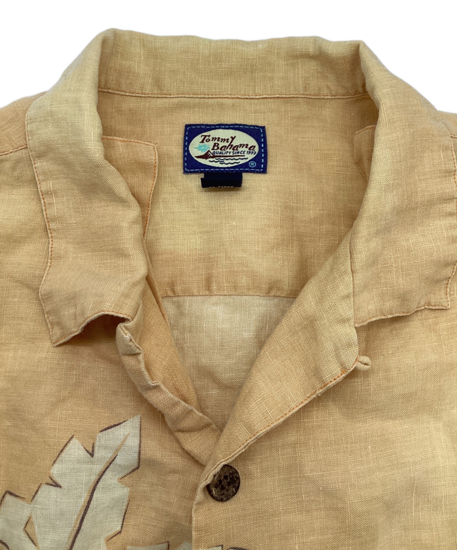 中古・古着通販】TOMMY BAHAMA (トミーバハマ) リネンシャツ イエロー 