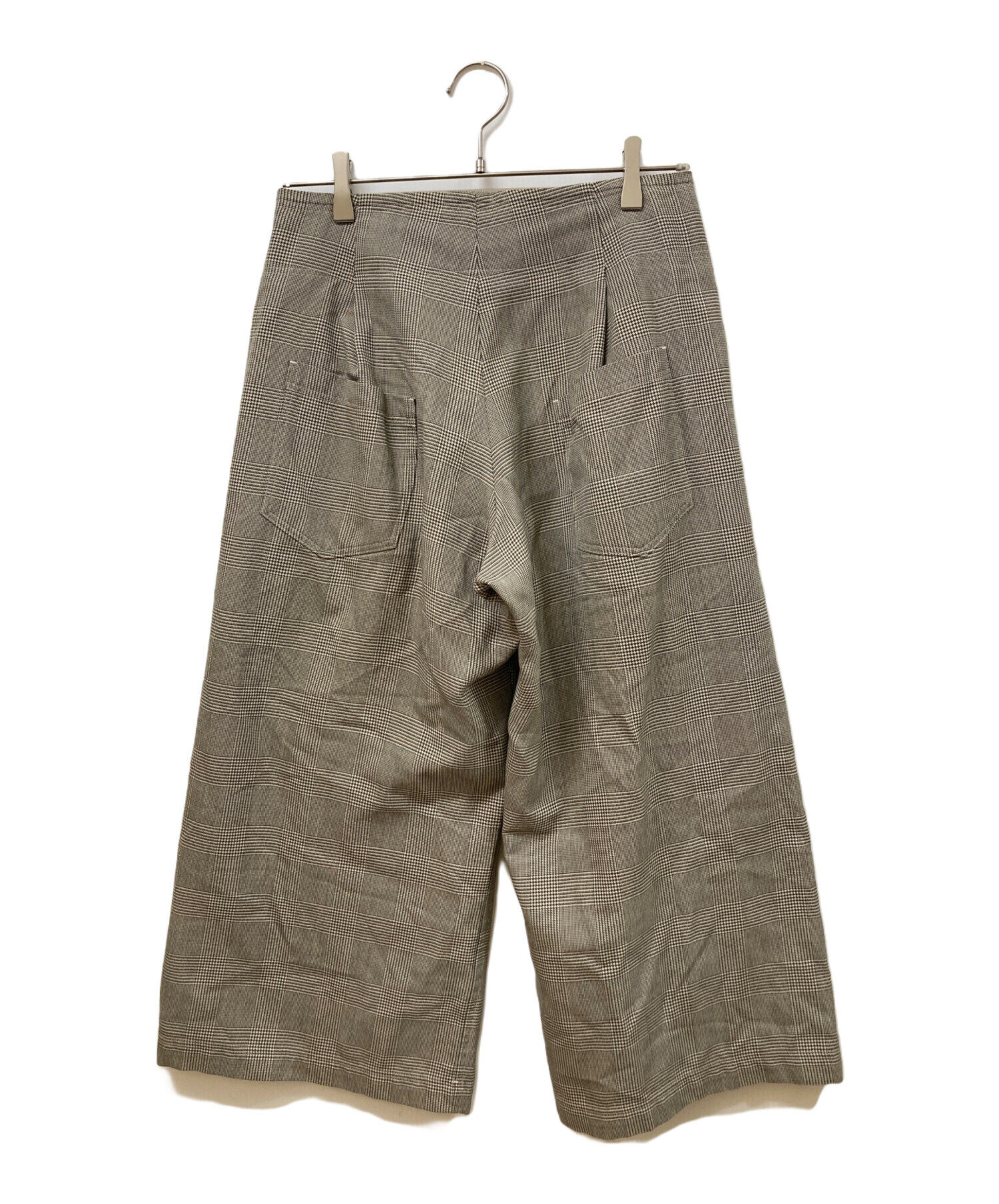 Y様確認専用 中古・古着通販】Y's (ワイズ) チェックパンツ グレー サイズ: SIZE 3