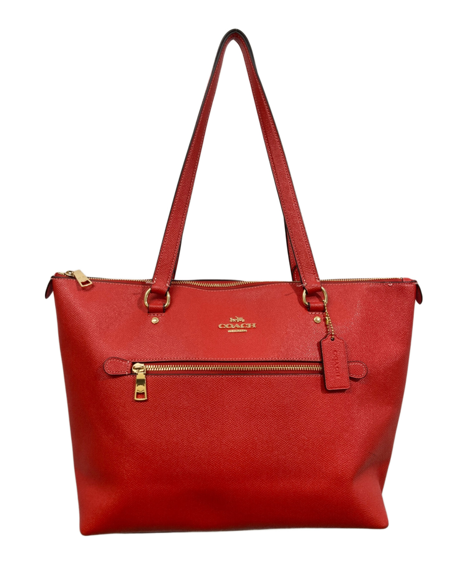 中古・古着通販】COACH (コーチ) ギャラリー トート レッド｜ブランド 