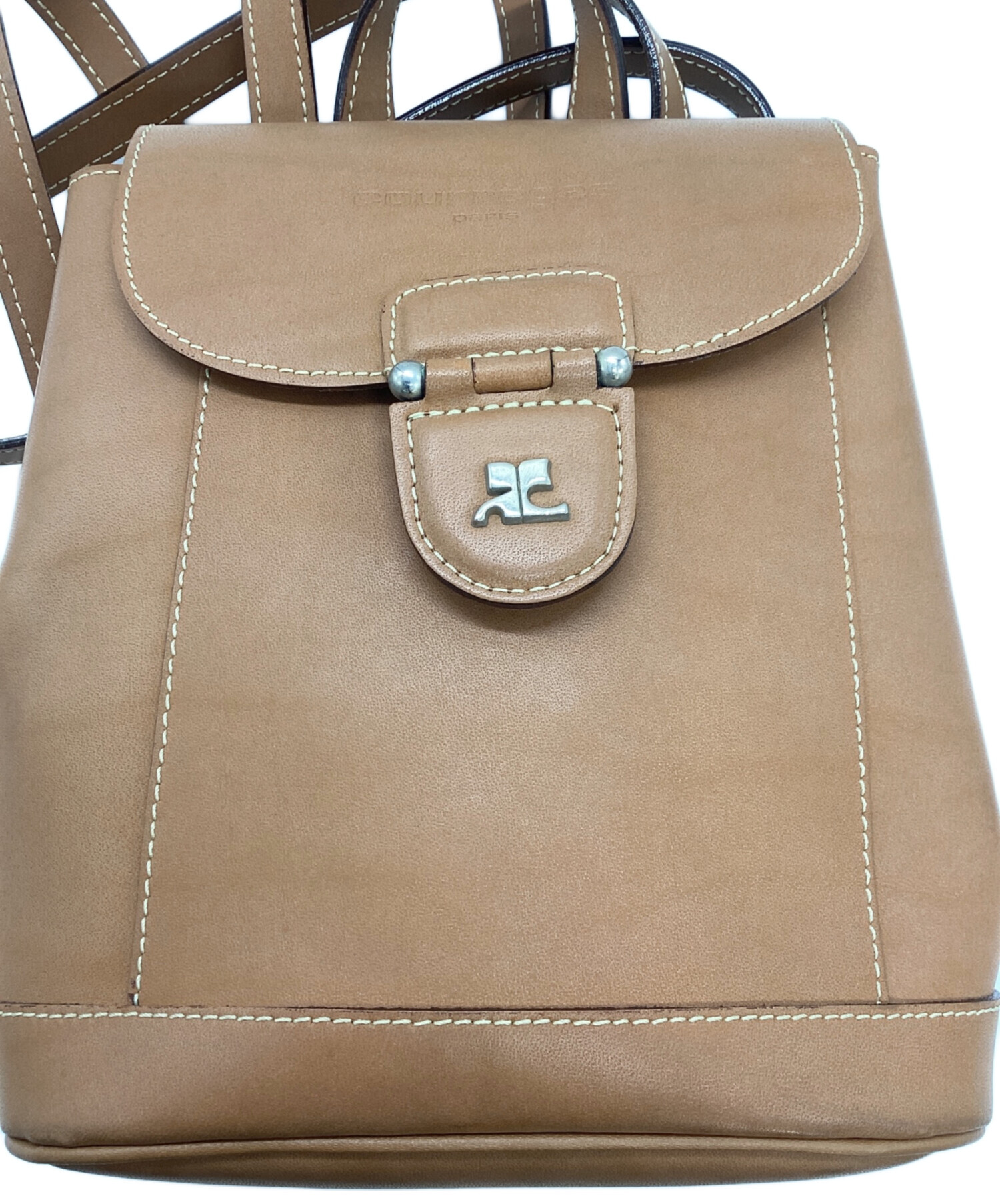 中古・古着通販】courreges (クレージュ) リュック ブラウン｜ブランド 