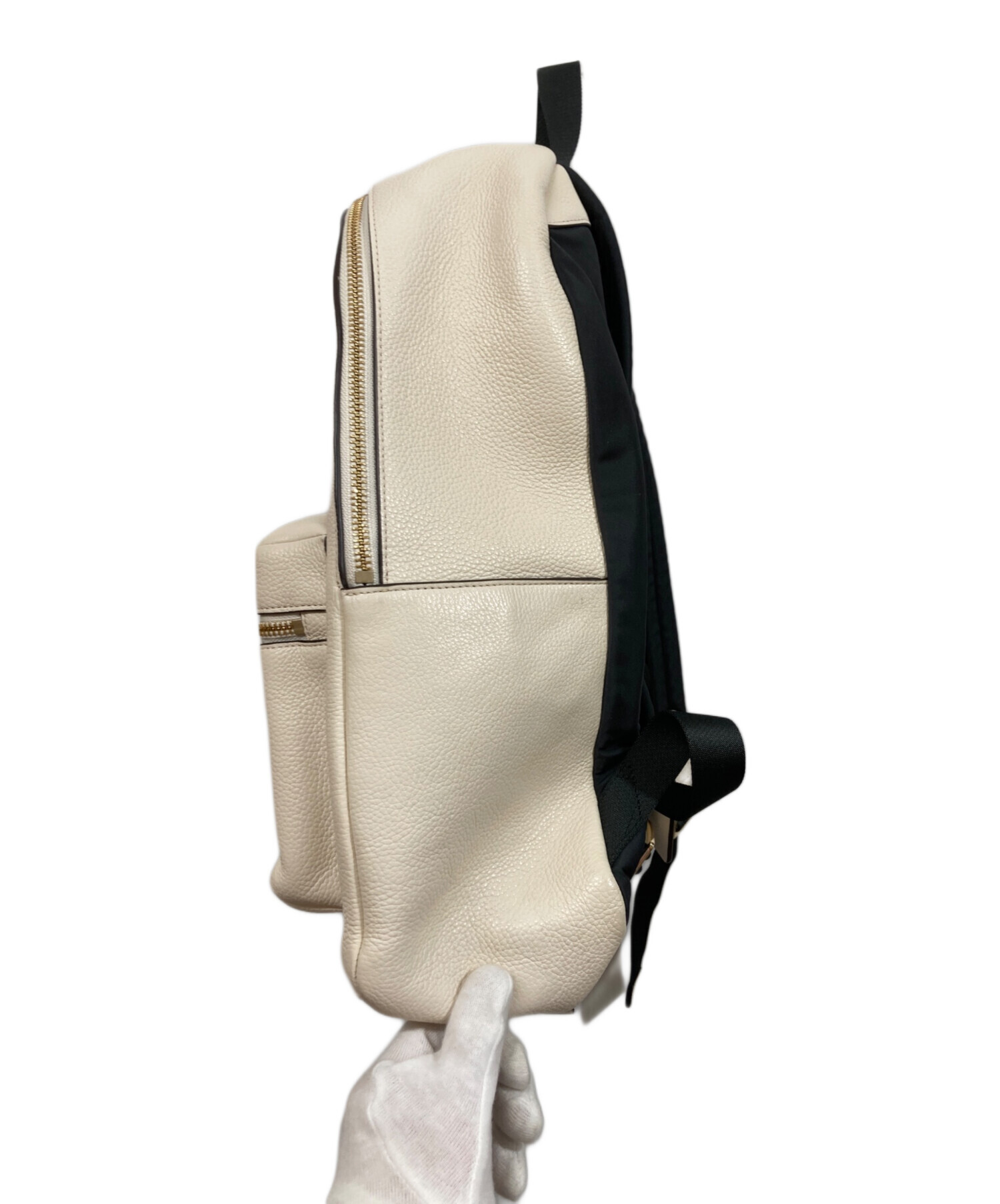 中古・古着通販】COACH (コーチ) チャーリーバックパック アイボリー 