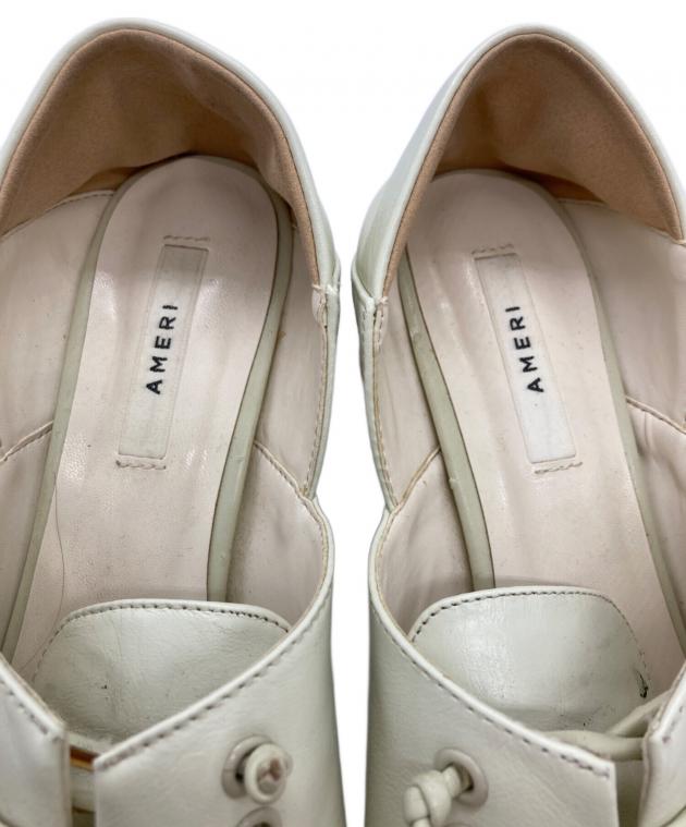 中古・古着通販】AMERI (アメリ) UND 2WAY SQUARE LOAFERS ベージュ