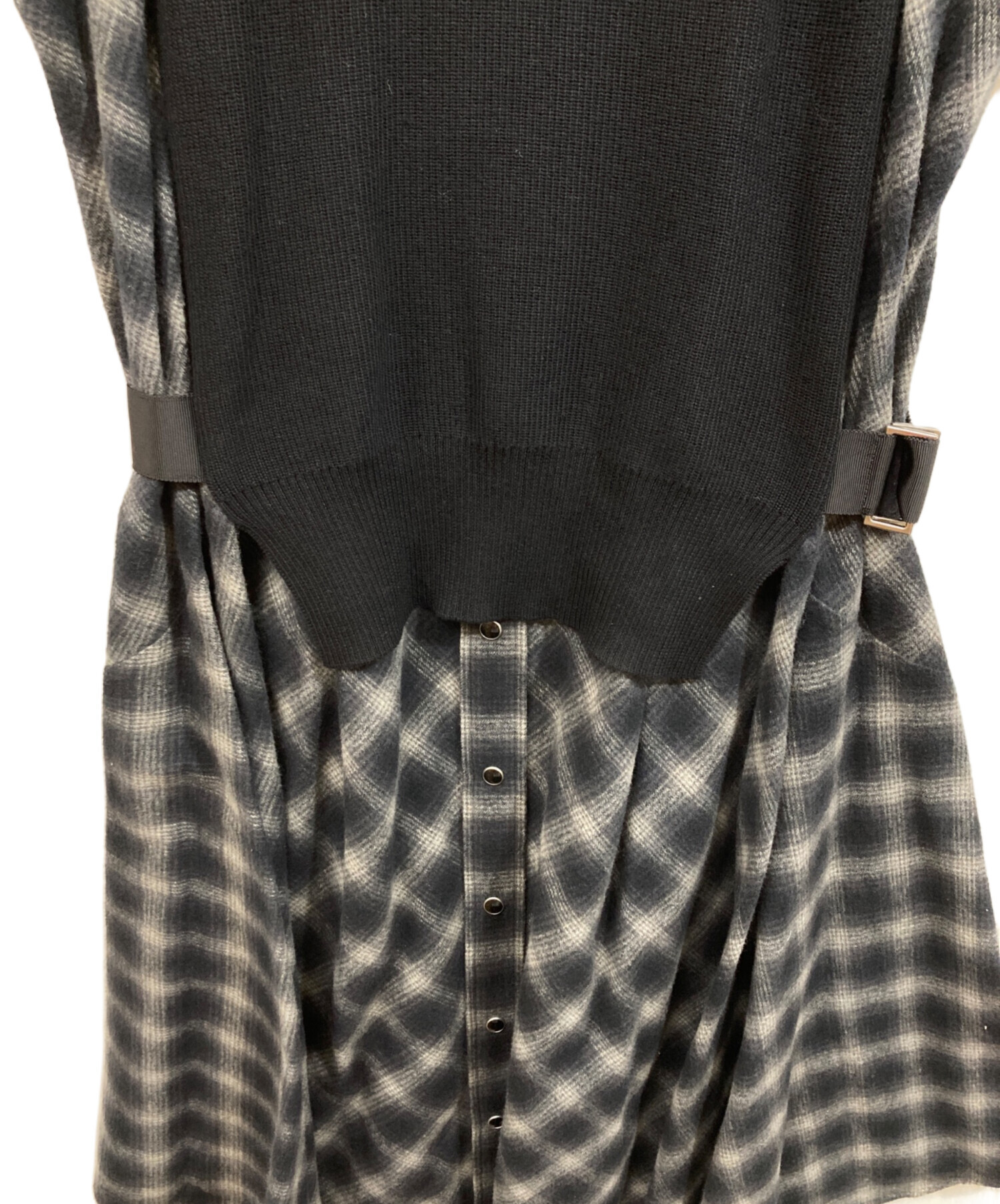 中古・古着通販】sacai (サカイ) オンブレチェックドッキング