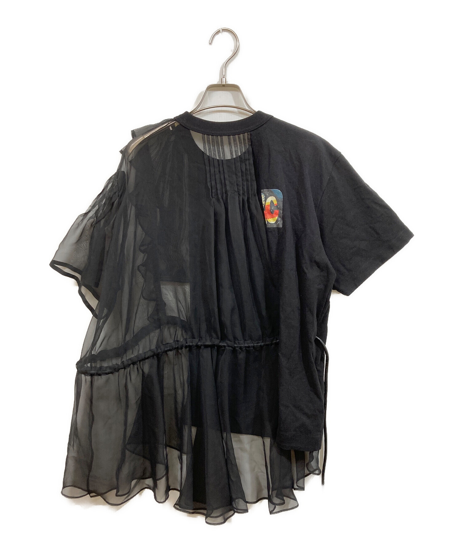 新品56%of sacai シフォン プリーツ シアー ノースリーブ カットソー Sacai ノースリーブ シフォンドレス | グリーン | FARFETCH JP