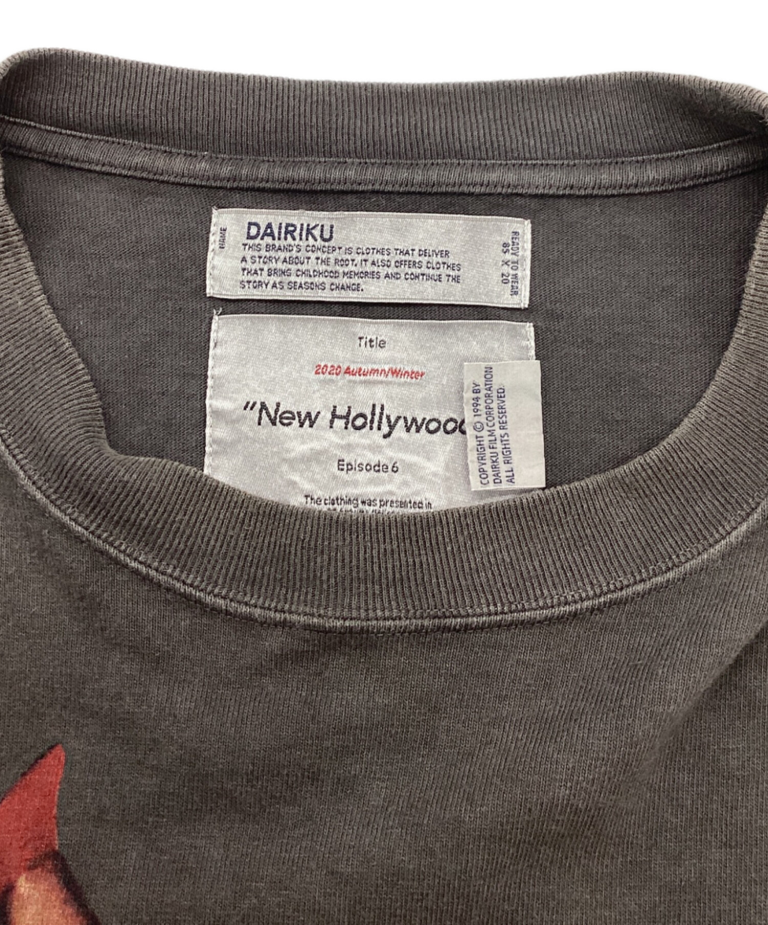 dairiku ピンアップガール　ロンT モスグリーン Pinup Girl Long Sleeve Tee (20AW C-5) | DAIRIKU / カットソー (MEN