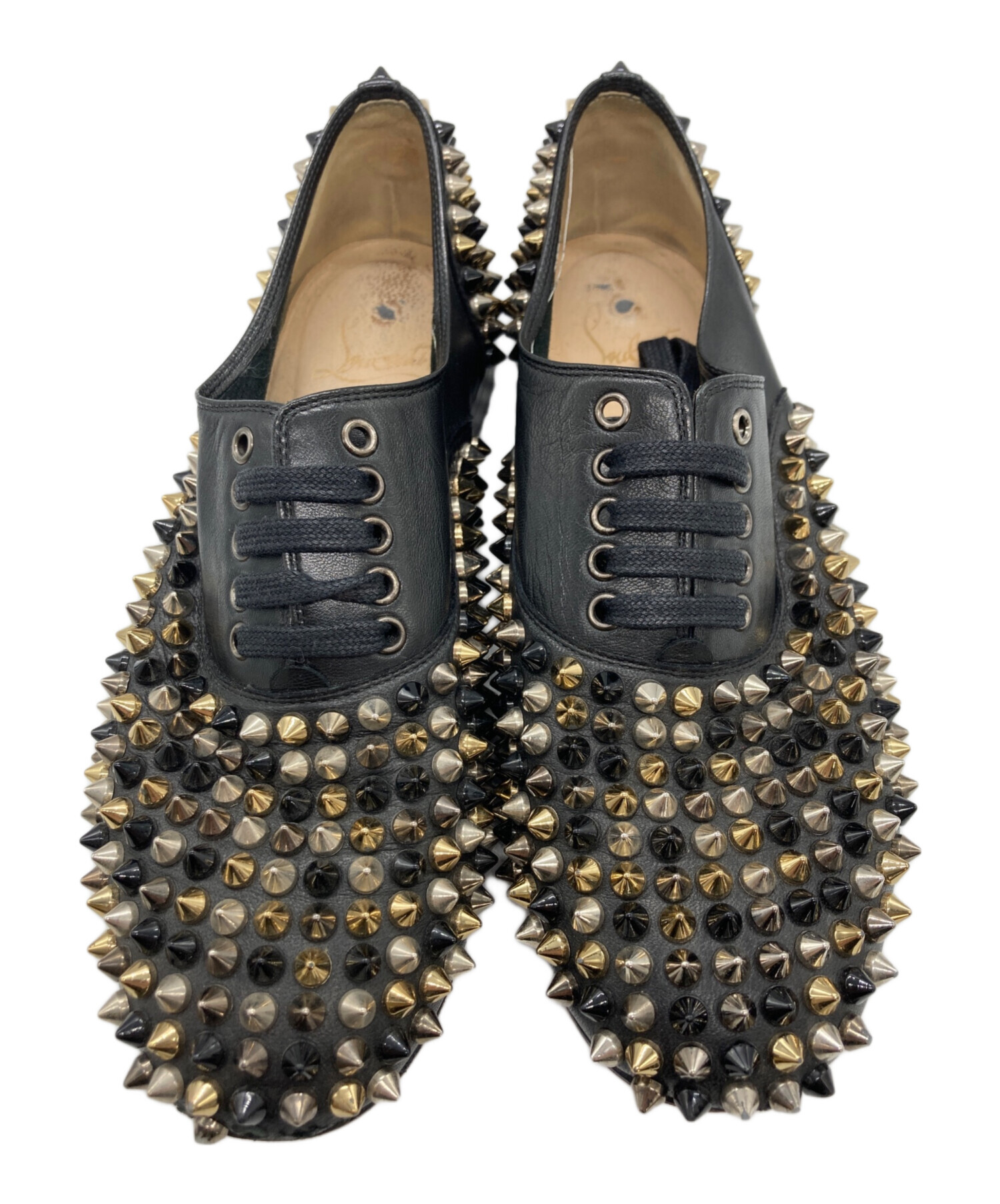 【箱無し値下】クリスチャンルブタン　スタッズパンプス 中古・古着通販】Christian Louboutin (クリスチャン・ルブタン