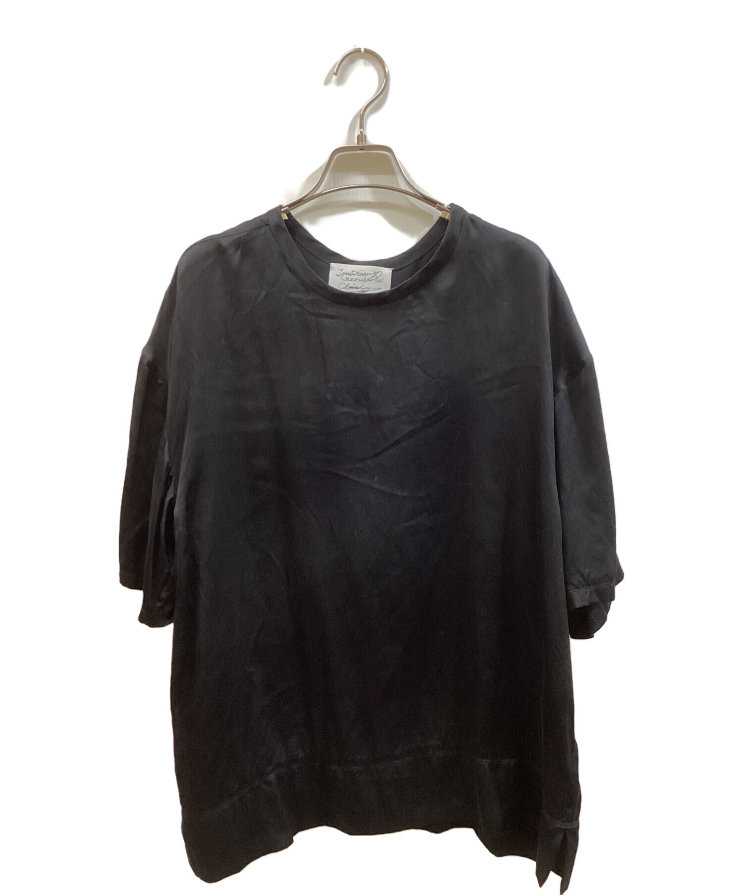 chaos カオス　シルクフィブリルタンク 中古・古着通販】CHAOS (カオス) シルクフィブリルTシャツ ブラック