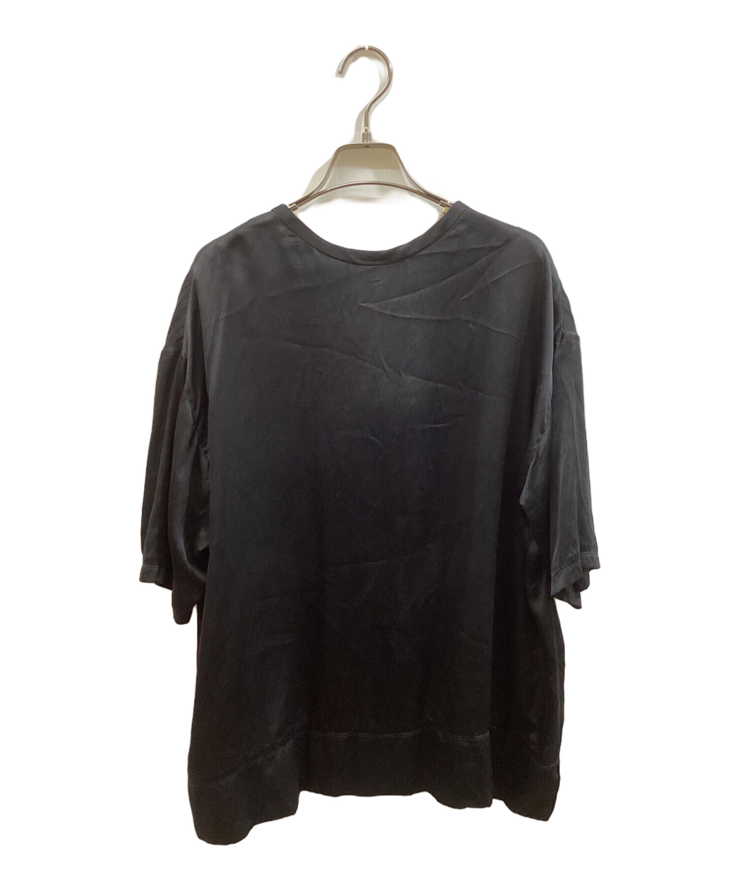中古・古着通販】CHAOS (カオス) シルクフィブリルTシャツ ブラック