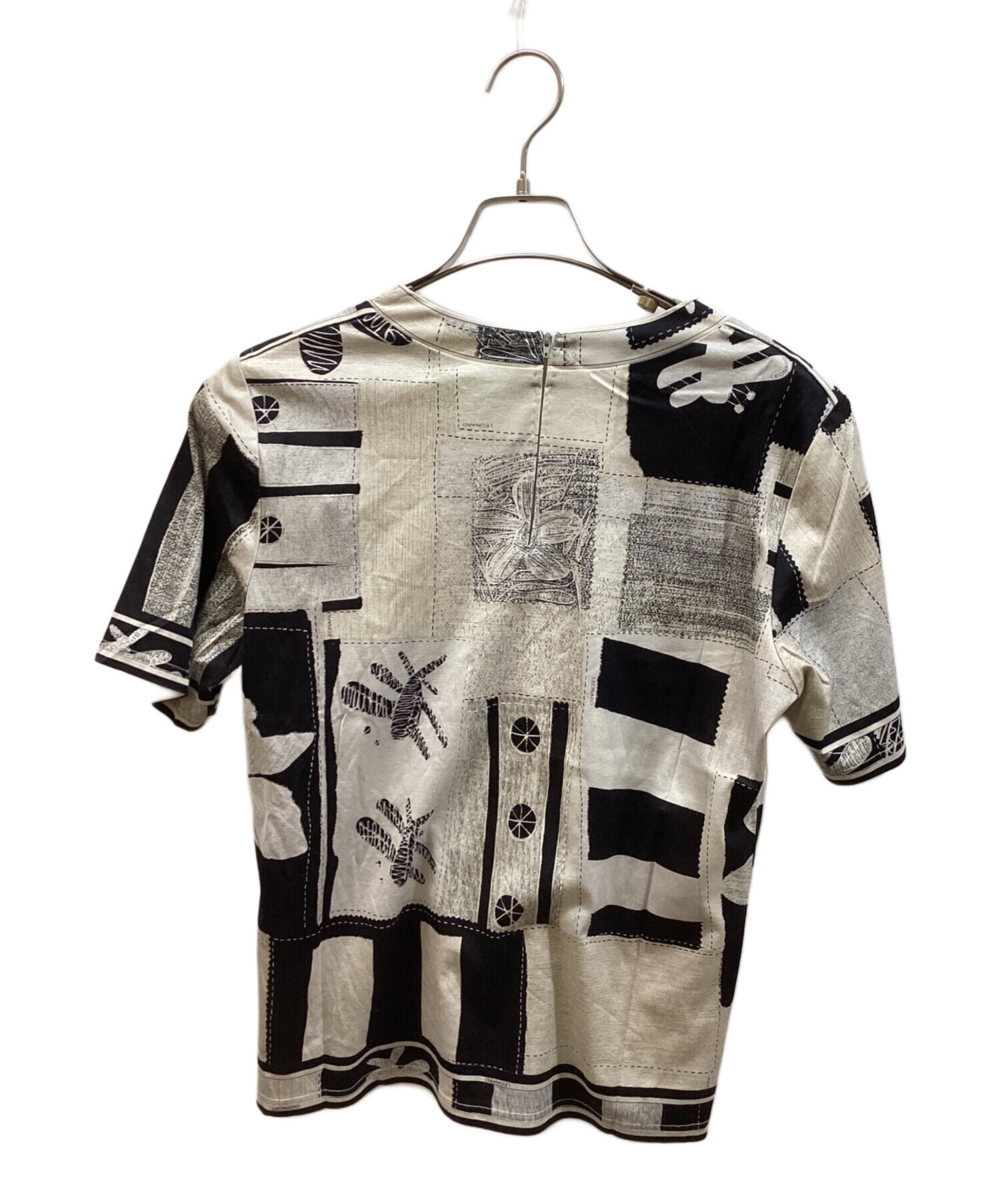中古・古着通販】LEONARD (レオナール) 総柄カットソー ホワイト