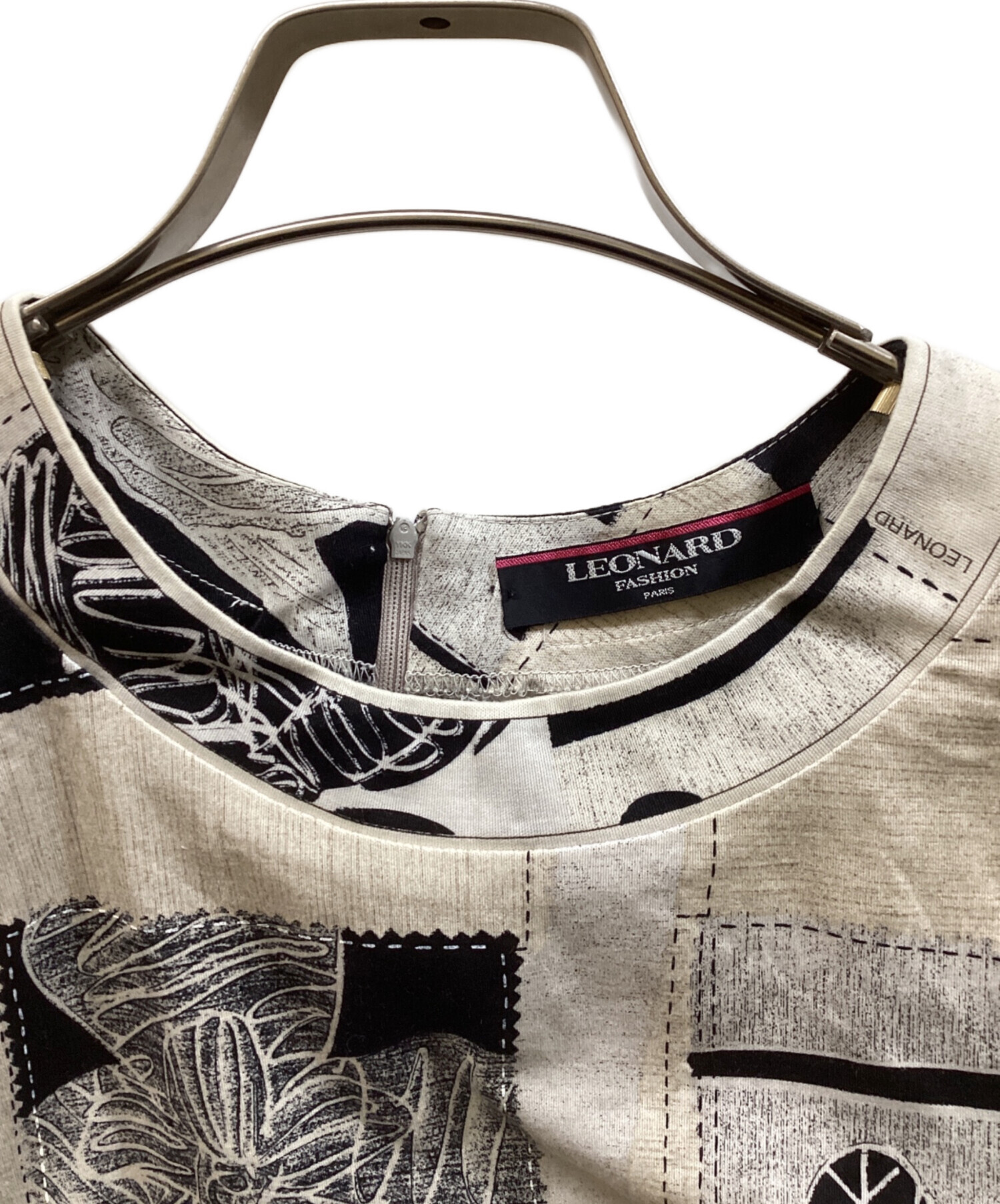レオナール　LEONARD　Fashion　 カットソー　半袖　新品 中古・古着通販】LEONARD (レオナール) 総柄カットソー ホワイト